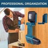 2-in-1 Power Tool Stand for Makita/DEWALT/Milwaukee M&18 18V Tool Storage Rack
