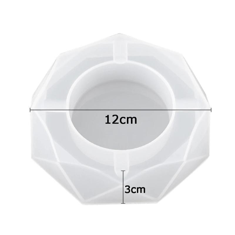 Silicone Mold Ashtray Resin DIY Craft Heart Square Mold
