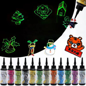 20ml Luminous UV Resin 3D Styling Pen Crystal Epoxy Modeling Pen
