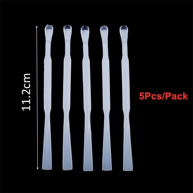 5pcs Reusable Silicone Resin Spoon for Epoxy Liquid Powder UV Filler