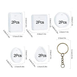 20Pcs DIY Keychain Pendant Silicone Mold Kit for Resin Jewelry Making