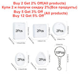 20Pcs DIY Keychain Pendant Silicone Mold Kit for Resin Jewelry Making