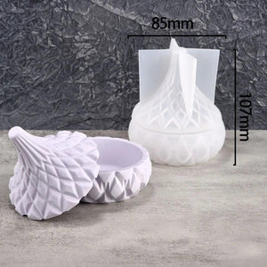 DIY Gypsum Candle Cup Mold Resin Concrete Storage Box Silicone Mould