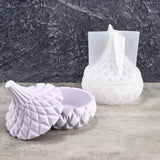 DIY Gypsum Candle Cup Mold Resin Concrete Storage Box Silicone Mould