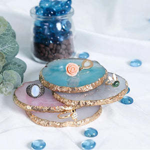 Resin Agate Photo Display Board for Cosmetics and Jewelry