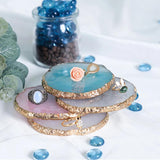 Resin Agate Photo Display Board for Cosmetics and Jewelry