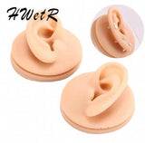 Soft Silicone Ear Model For Jewelry Display 1:1 Human Ear Model Simulation