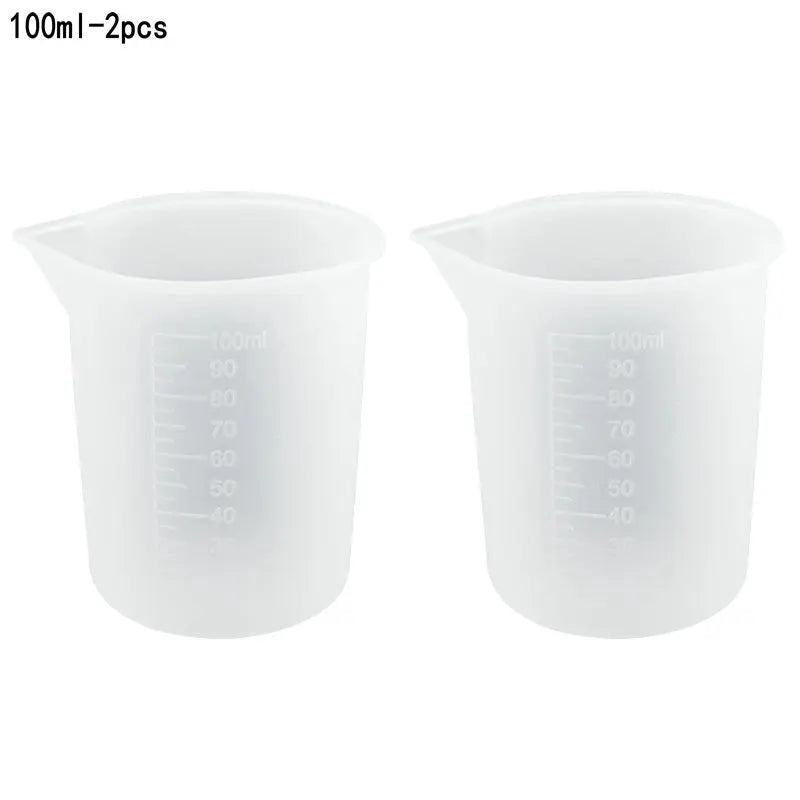 Epoxy Resin Tools Silicone Pad Measuring Cups Disposable Stirring Stick Gloves