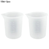 Epoxy Resin Tools Silicone Pad Measuring Cups Disposable Stirring Stick Gloves