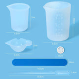 Epoxy Resin Tools Silicone Pad Measuring Cups Disposable Stirring Stick Gloves