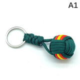 Military Parachute Rope Keychain Monkey Fist Key Chain