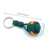 Military Parachute Rope Keychain Monkey Fist Key Chain