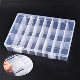 Plastic Jewelry Box Adjustable Craft Organizer Storage