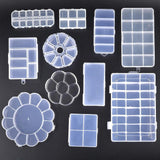 Plastic Jewelry Box Adjustable Craft Organizer Storage