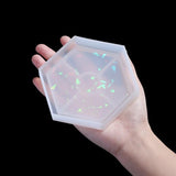 Holographic Light-Shadow Coaster Silicone Molds for Epoxy Resin Table Decor