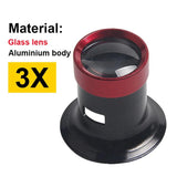 Portable Monocular Magnifying Glass Loupe Lens for Watch Repair