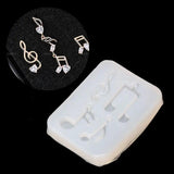 Musical Note Pendant Silicone Mold Resin Jewelry Fondant Cake DIY Mould