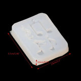 Musical Note Pendant Silicone Mold Resin Jewelry Fondant Cake DIY Mould