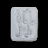 Musical Note Pendant Silicone Mold Resin Jewelry Fondant Cake DIY Mould