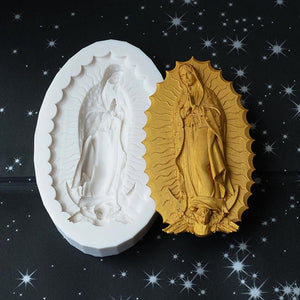 European Virgin Mary Silicone Mold Cake Chocolate Candy DIY Decoration