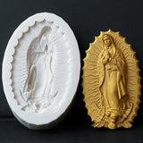 European Virgin Mary Silicone Mold Cake Chocolate Candy DIY Decoration