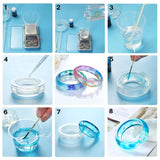 Mixed Style Jewelry Resin Molds Set Silicone Mold UV Casting Tools