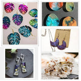 Mixed Style Jewelry Resin Molds Set Silicone Mold UV Casting Tools