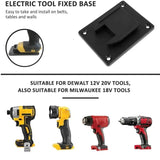 5Packs Mount Storage Bracket For 18V Li-ion Tool Machine
