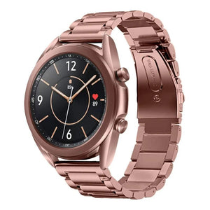 Galaxy Watch 3 Band 41mm Bronze Stainless Steel Metal Strap