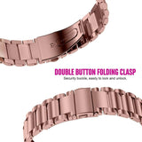 Galaxy Watch 3 Band 41mm Bronze Stainless Steel Metal Strap