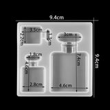 Crystal Silicone Perfume Bottle Mold for DIY Resin Jewelry Making