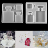 Crystal Silicone Perfume Bottle Mold for DIY Resin Jewelry Making