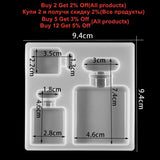 Crystal Silicone Perfume Bottle Mold for DIY Resin Jewelry Making