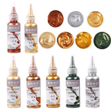 60ml Metallic Acrylic Paint Resin Silver Copper Plaster Coloring