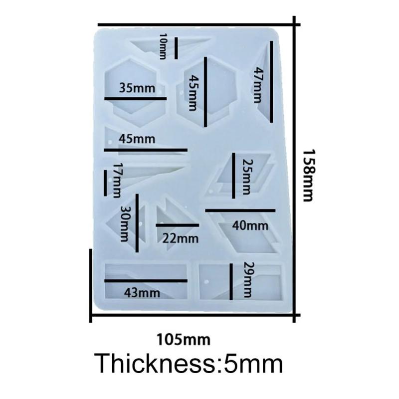 Diamond Shape Silicone Mold for Resin Jewelry Making
