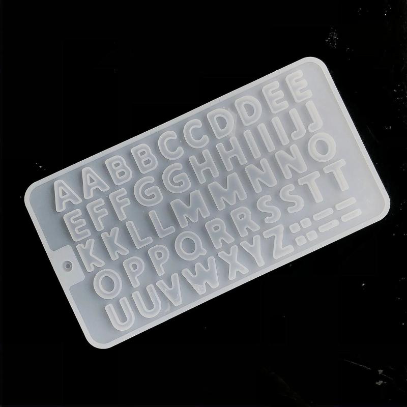 Alphabet Number Pendant Silicone Mold A-Z DIY