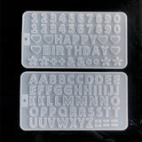 Alphabet Number Pendant Silicone Mold A-Z DIY