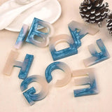Alphabet Number Pendant Silicone Mold A-Z DIY