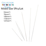 Curved Big Eye Sewing Needles 5Pcs