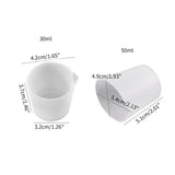 2 Pcs Reusable Silicone Measuring Cups Epoxy Resin Mixing Cups Non-Stick