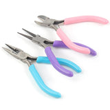 32 Types Mini Pliers Diagonal Long Needle Nose Cutter Handcraft Beading Insulate