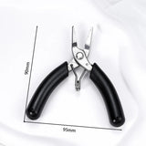 Mini Jewelry Pliers Set - Stainless Steel Needle Nose, Round Nose, Wire Cutter
