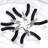 Mini Jewelry Pliers Set - Stainless Steel Needle Nose, Round Nose, Wire Cutter