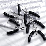 Mini Jewelry Pliers Set - Stainless Steel Needle Nose, Round Nose, Wire Cutter