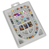 Gray Flocked Bead Board Bracelet Beading Organizer Jewelry Making Tray