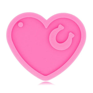 Heart Horseshoe Keychain Epoxy Resin Mold Glossy Silicone Mould