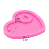 Heart Horseshoe Keychain Epoxy Resin Mold Glossy Silicone Mould