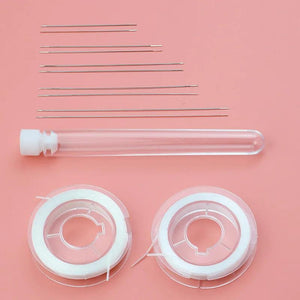 10pcs Big Eye Curved Beading Needles Beads Pearls Thread Jewelry Making Tools