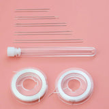 10pcs Big Eye Curved Beading Needles Beads Pearls Thread Jewelry Making Tools