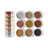 6pcs Powder Sequins Glitter Resin Pigment Epoxy Glitter Kit Nail Art Decoration